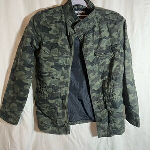 OshKosh B'gosh Men's Green Camo Field Jacket